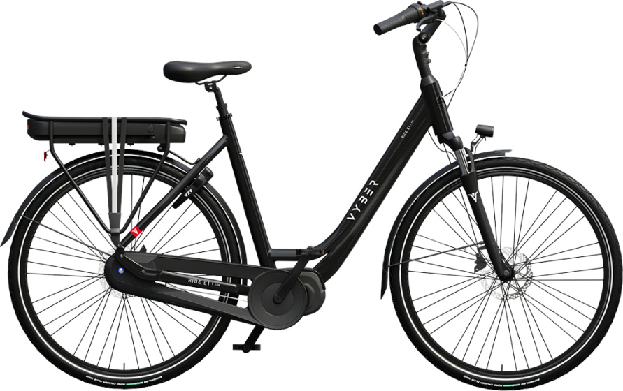 Vyber Ride E1 Lite 522Wh 28 Inch 49 cm Dames 7V Hydraulische schijfrem Zwart