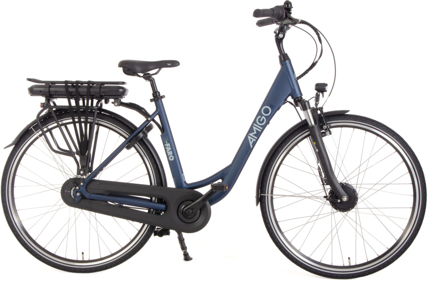 AMIGO E Faro S2 28 Inch 53 cm Dames 7V Rollerbrake Matblauw