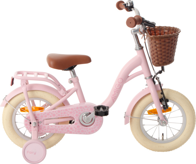 AMIGO Fairy 12 Inch 20,5 cm Meisjes Terugtraprem Roze