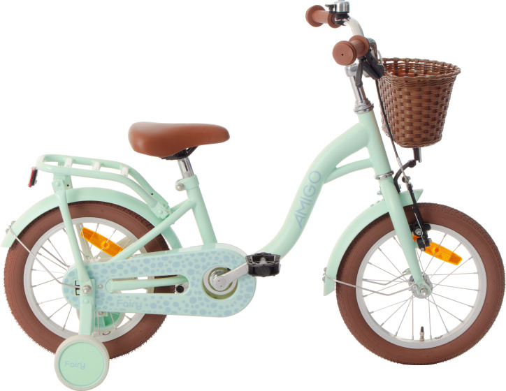 AMIGO Fairy 14 Inch 22 cm Meisjes Terugtraprem Mintgroen