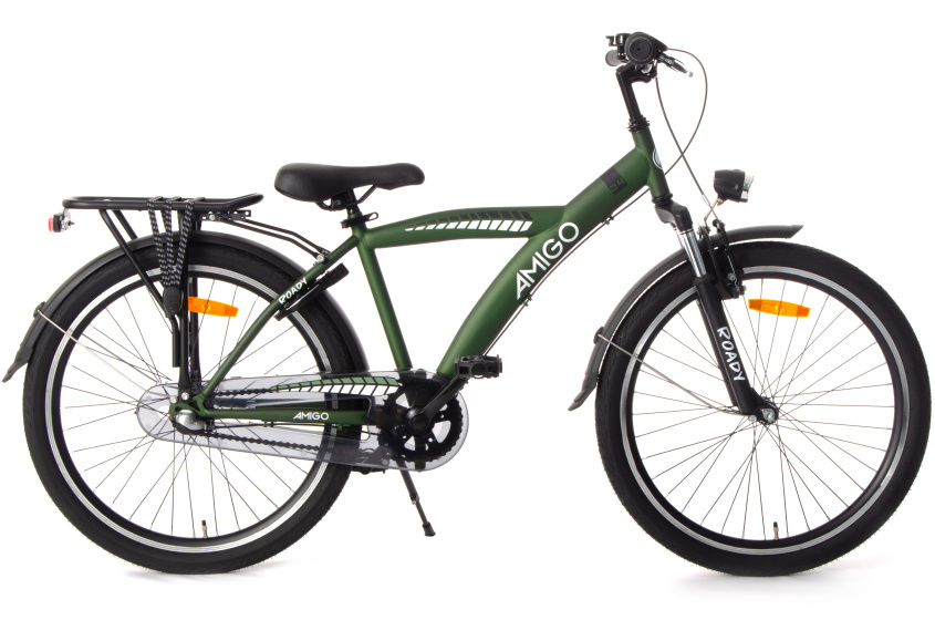 AMIGO Roady 24 Inch 36 cm Jongens 3V Terugtraprem Groen