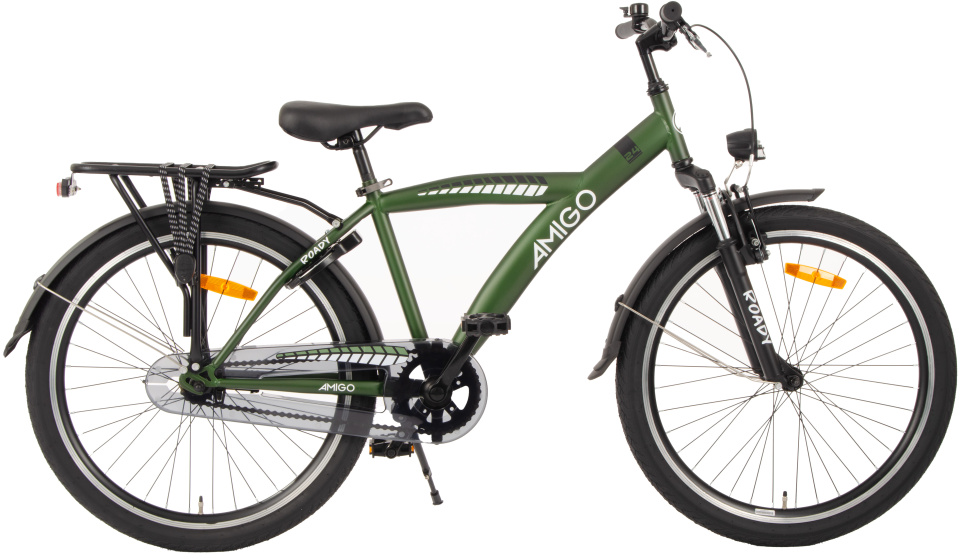 AMIGO Roady 24 Inch 36 cm Jongens Terugtraprem Groen