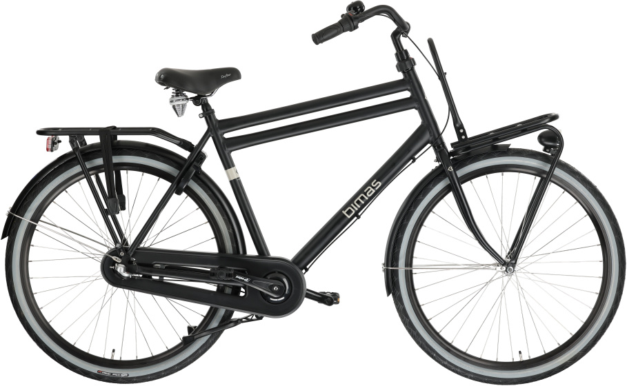 Bimas Transporter 3.0 28 Inch 57 cm Heren 3V Terugtraprem Matzwart