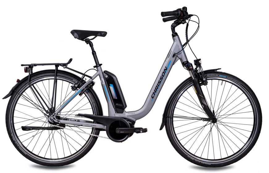 Chrisson E Cassiopea 28 Inch 50 cm Dames 7V V Brakes Zilvergrijs