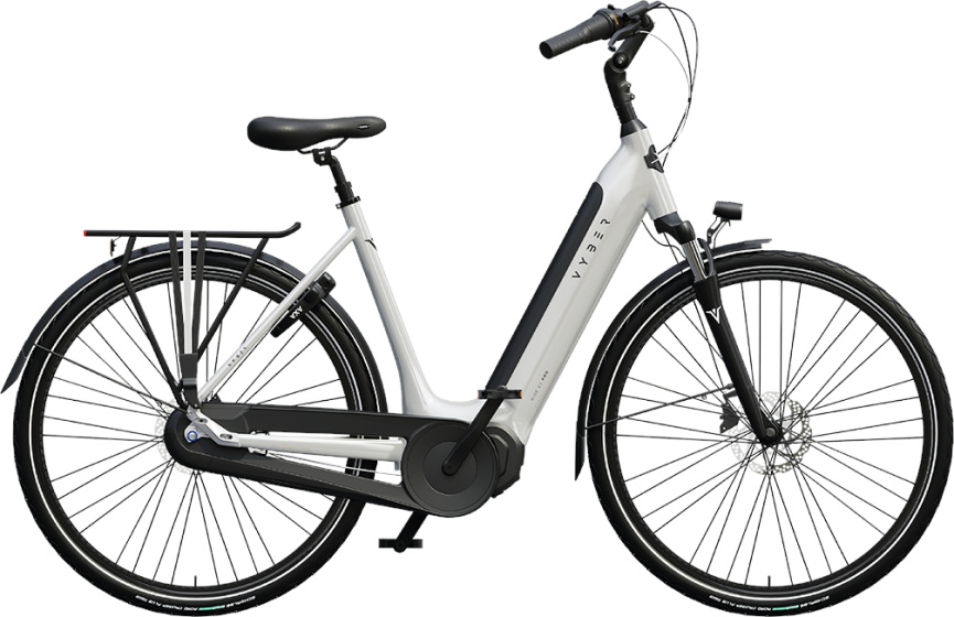 Vyber Ride E1 Pro 522Wh 28 Inch 49 cm Dames 7V Hydraulische schijfrem Wit/Zwart