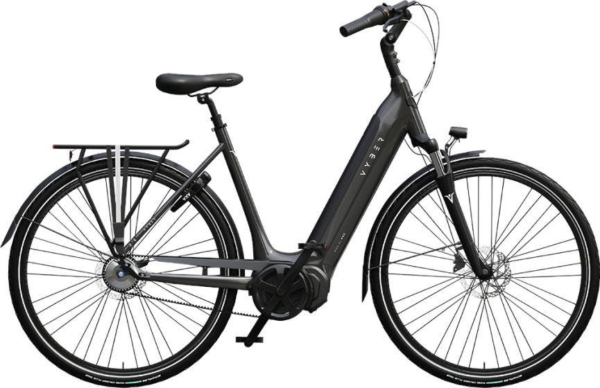 Vyber Ride E1 Pro Belt 522Wh 28 Inch 53 cm Dames 7V Hydraulische schijfrem Antraciet