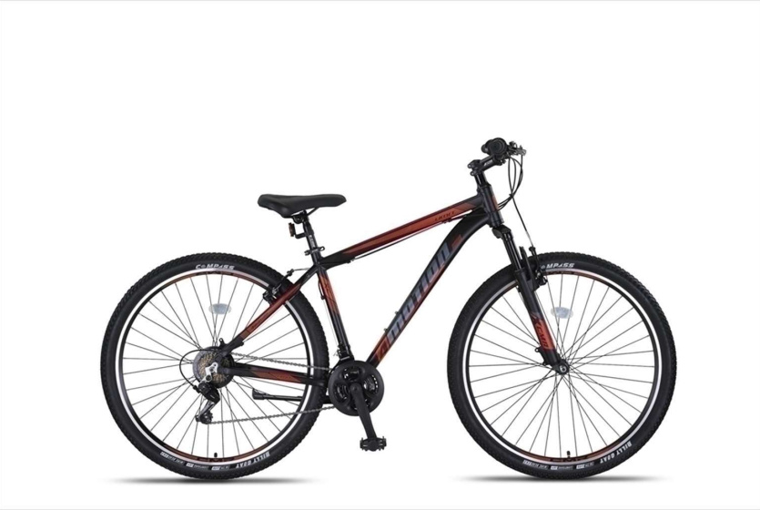 Umit 4 Motion MTB 27.5 Inch 47 cm Unisex 21V V Brakes Zwart/Rood
