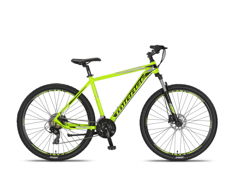 Umit Mirage MTB 29 Inch 50 cm Unisex 21V Hydraulische schijfrem Lime/Zwart