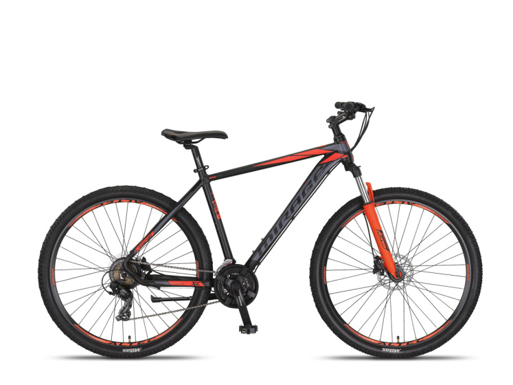 Umit Mirage MTB 27.5 Inch 50 cm Unisex 21V Hydraulische schijfrem Zwart/Oranje