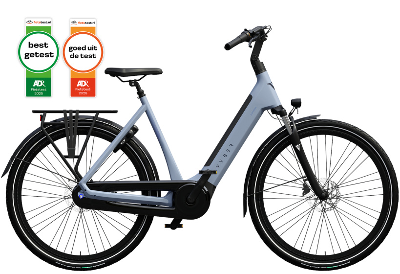 Vyber Supr365 522Wh 28 Inch 49 cm Dames 7V Hydraulische schijfrem IJsblauw