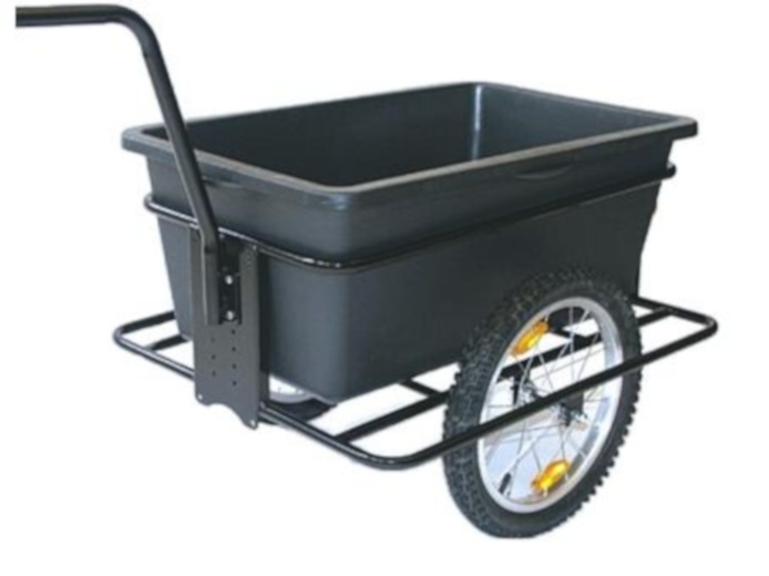 Roland Big Boy Fietskar met Zadelpenbevestiging 16 Inch Unisex Zwart