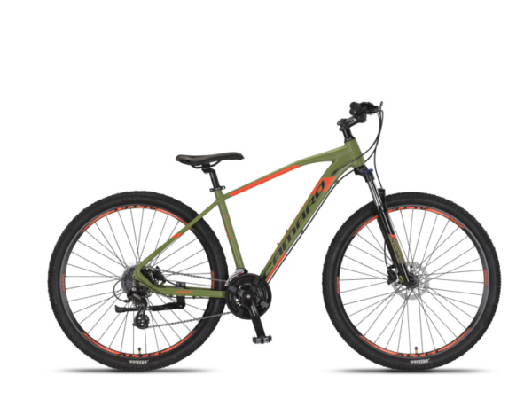 Altec Camaro MTB 27.5 Inch 45 cm Unisex 24V Hydraulische schijfrem Legergroen/Rood
