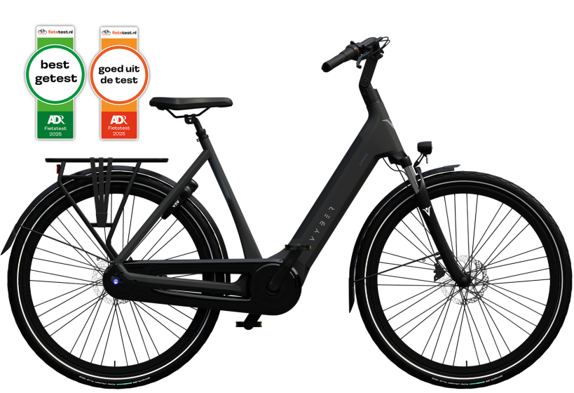 Vyber Supr365 603Wh 28 Inch 49 cm Dames 7V Hydraulische schijfrem Zwart